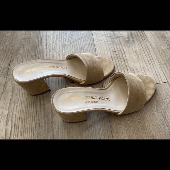 Woman by Common Projects Tan Suede Sandals (36) - Picture 2 of 7